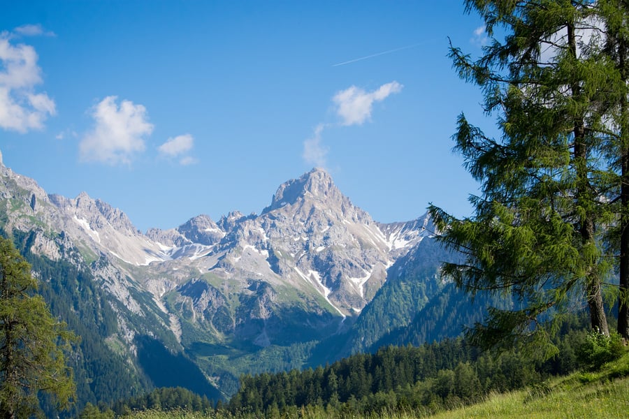 Snowy Mountain Landscape